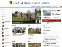 Tablet Screenshot of oldmanorhousegarden.co.uk